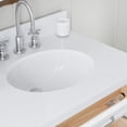thumbnail image 3 of ARIEL Monroe 73 Inch Double Oval Sink Bathroom Vanity With Pure White Quartz Countertop 1.5 Inch Edge In White, 3 of 8