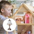 thumbnail image 3 of Dollhouse Miniature Lamp Miniature Desk Lamp Table Lamp For Dollhouse 1:12 Table Lamp Dollhouse Table Lamp Elegant LED Light Battery Powered Metal Plastic Dollhouse Miniature Lamp, 3 of 8