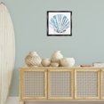 thumbnail image 4 of Stupell Industries Shabby Chic Blue Clam Shell Black Floating Frame Canvas Art, 18 x 18, by Christine Zalewski, 4 of 8