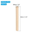 thumbnail image 2 of Uxcell 1/3 Wooden Dowel Pins, 200 Pcs M8x80mm Wood Dowel Pins Hardwood Pegs Fluted Groove Easy Insertion for Craft Furniture, 2 of 6