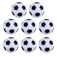 thumbnail image 1 of 8 balones de fútbol de mesa blancos y negros de repuesto (32 mm de diámetro), 1 of 8