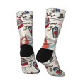 thumbnail image 3 of Goofa London Landmark1 Printed Men's Crew Socks, Soft Durable Breathable Moisture-Wicking with Odor Control Cotton socks, 3 of 9