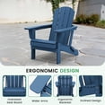 thumbnail image 6 of LOYALICE Outdoor Patio Chair, HDPE Plastic Adirondack Chair, Navy Blue, 6 of 11