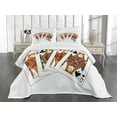 thumbnail image 3 of Ambesonne Casino Quilted Bedspread Set 3 Pcs, Queens Poker Play Cards, Queen Size, Black Red Yellow, 3 of 5