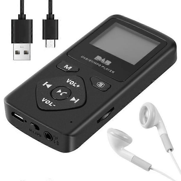 DAB/DAB Digital Radio Bluetooth 4.0 Personal Pocket FM Mini Portable Radio Headphones MP3 Micro-USB