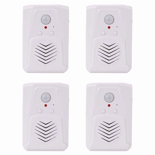 4X Sensor de Movimiento Interruptor de Timbre de Puerta MP3 Timbre de Infrarrojos Inalámbrico PIR Sensor de Movimiento