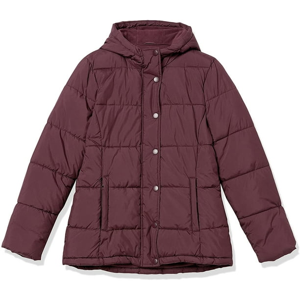 Heavyweight down hooded puffer jacket best sale