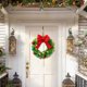 thumbnail image 4 of Ireezec Whimsical Crooked Neck Christmas Tree Set with Wreath, Festive Holiday Decor for Home Office Party Indoor Outdoor Décorations, Artificial Potted Xmas Tree for Seasonal Celebration and Gifting, 4 of 8