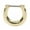Gold IP, variant on Septum Clicker Ring with Polish Surface 16g Cartilage Septum Tragus Rook