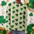 thumbnail image 6 of St Patricks Day Sweater Women Long Sleeve Crewneck Irish Oversized Pullover Plus Size Sweater, 6 of 8