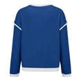 thumbnail image 5 of Bovemsi Womens Sweaters Cozy Women's Casual Patchwork Contrast Color Long Sleeve Sweatshirt Business Casual Sweaters, 5 of 9