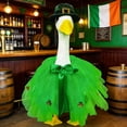 thumbnail image 3 of St Patricks Day Decorations Porch Goose Clothes for Yard , 23.6" Cute Seasonal Front Door Decor Clothes for Goose Statue, Spring Outdoor Porch Decor, Gift Idea, Easter Decorations E, 3 of 4