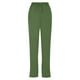 thumbnail image 5 of Pantalones informales de lino para mujer - Cintura alta elástica con bolsillos, 5 of 6
