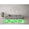 thumbnail image 3 of Ahgly Company Indoor Rectangle Abstract Emerald Green Modern Area Rugs, 5' x 7', 3 of 4