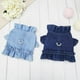 thumbnail image 5 of Ropa para mascotas, chaleco para el pecho y la espalda para perros sin cuerda de tracción, ropa para gatos de peluche, ropa para mascotas, ropa vaquera para el pecho y la espalda, 5 of 6