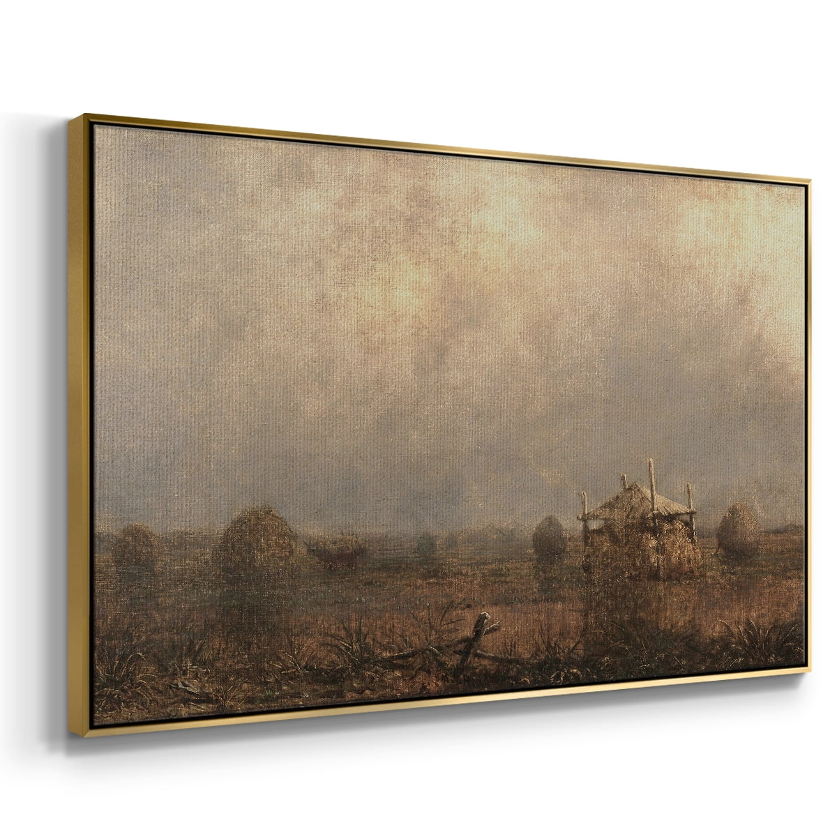 Vintage Landscape-MVIII By Wexford Home Framed in Gold Wood Gallery Wrapped Canvas 27 in. x 41 in.
