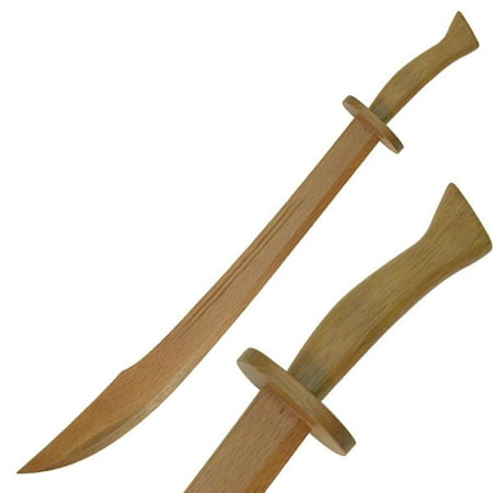 Hardwood Broadsword - Hardwood Kung Fu Training Broadsword Natural