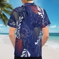 thumbnail image 6 of High Quality Hawaiian Shirts for Men Short Sleeve Aloha Beach Shirt Floral Summer Casual Button Down Shirts Blouses 2SCGY5, 6 of 7