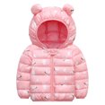thumbnail image 1 of QISIWOLE Kids Little Boys Girls Toddler Baby Winter Christmas Cartoon Windproof Coats Deer Hooded Warm Outwear Jacket,clearance under $10, 1 of 4