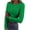 Green, variant on Long Sleeve Basic Tops for Women, Women's Ribbed Scoop Neck Slim Fitted T Shirts Basic Solid Long Sleeve Layering Tee Tops