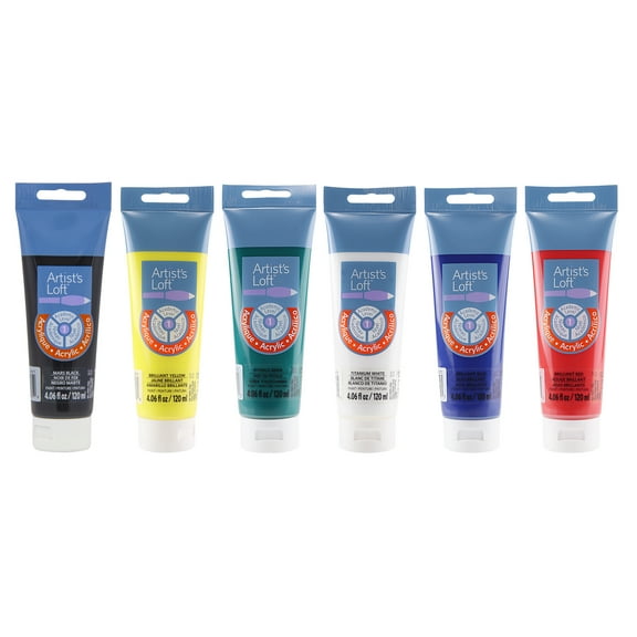 6 Color Acrylic Paint Starter Set by Artist's Loft - 4oz
