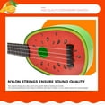thumbnail image 7 of 14-Inch Kids Ukulele Guitar - 4-String Mini Musical Instrument for Beginners, Early Education, Toddlers & Preschoolers - Green, Orange, Red, Watermelon Red, 7 of 7