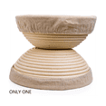 thumbnail image 4 of Cesta de fermentación redonda, pan fácil de hornear, fermentación de pan, cesta de pan con paño lavable, 4 of 5
