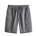 thumbnail image 2 of EOYWHK Running Shorts for Men Quick Dry Lightweight Breathable Athletic Shorts with for Workout Training Outdoor Gray XXXXL, 2 of 5