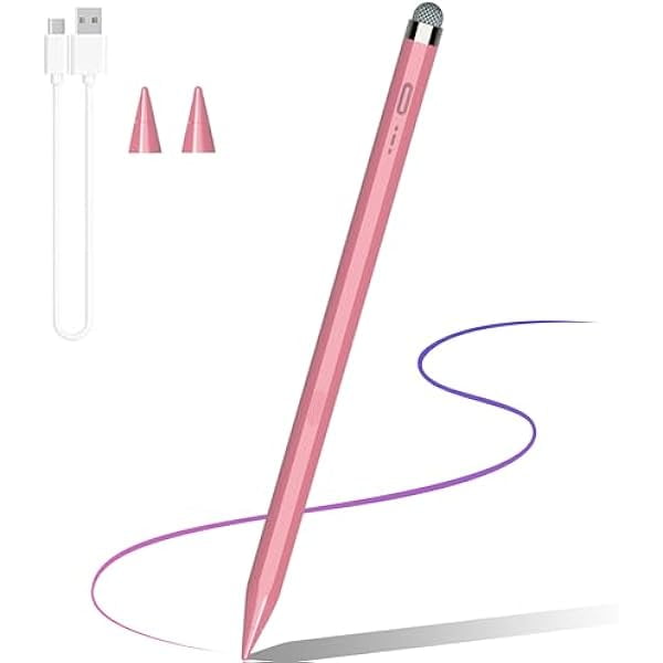 wonima11 for Fire Max 11 Pen Dual-Tip Pencil, Fire HD 10/8/7 Stylus, Touch Screen Pen (Pink)