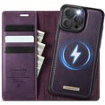 thumbnail image 1 of Compatible con Funda Billetera Desmontable para iPhone 16 Pro Compatible con Magsafe, Soporte para Tarjetero con Bloqueo RFID y Tapa de Cuero PU 2 en 1 Funda Magnética a prueba de Golpes, 1 of 9