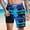 6 - Blue, variant on Aobny with Liner Men's Shorts Board Solid Shorts Casual Big & Tall Slim Work Out Clothes,Navy Blue,L