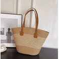 thumbnail image 3 of Bolsa Xtellar De Viaje P/ Mujer Tote Bag Bolso Paja P/ Playa/diario, 3 of 3