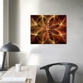 thumbnail image 4 of Orinice Flower Gold Red Fine Art Aesthetic Poster & Print Wall Painting for Classroom Kitchen Office Farmhouse Bathroom Room Decor 16x12in, 4 of 6