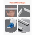 thumbnail image 4 of KFFKFF Wall Molding Wainscoting Panels Kit, 3 Pack, Lightweight Paintable Polystyrene Material, Waterproof Interior Wall Trim, White, 4 of 9