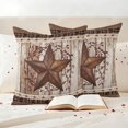 thumbnail image 3 of Texas Star Vintage Outdoor Waterproof Pillow Covers, Brown Retro Art Red Berry Wooden Decorative Square Throw Pillowcase Sofa Cushion Sham for Patio/Couch/Chair, 20"x20" 2 Pack, 3 of 8