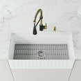 thumbnail image 6 of VIGO Matte Stone White Composite 36 in. Single Bowl Slotted Apron-Front Farmhouse Kitchen Sink with Faucet and Accessories, 6 of 10