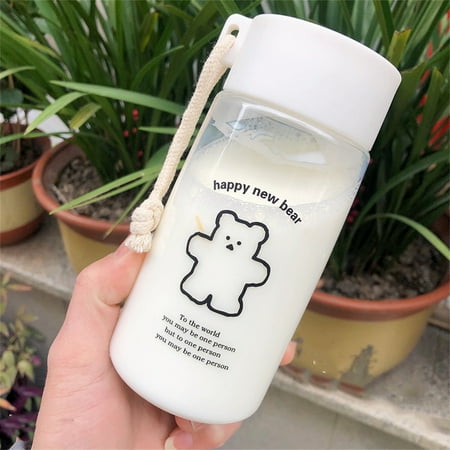 

Water Bottle Leak Proof Travel Mugs Cute Portable Fitness Water Jug
