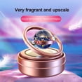 thumbnail image 3 of Pebbuoy Solar Car Aromatherapy Diffuser Portable Double Ring Auto Rotating Solar Heater Car Oil Diffuser Car Air Freshener, 3 of 8
