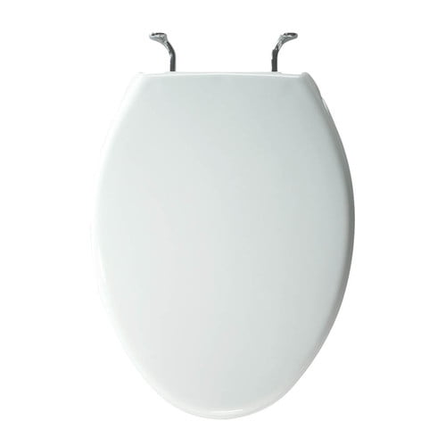 Bemis 1900 Commercial Plastic Elongated Toilet Seat, White