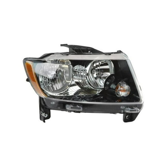 Right Headlight Assembly - Compatible with 2013 - 2017 Jeep Compass 2014 2015 2016
