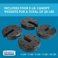 US Weight Canopy Weights for Securing Canopies, Tents, and Umbrellas at