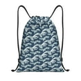 thumbnail image 1 of Fotbe A Japanese Great Wave Bolsa Mochila con Cordón Estampada, Bolsa de Gimnasio Deportiva, Bolsa Cinch, Bolsa con Cordón para Hombres y Mujeres-Small, 1 of 6