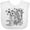 AA-White, variant on Inktastic Koi Fish Illustration Black Boys or Girls Baby Bib
