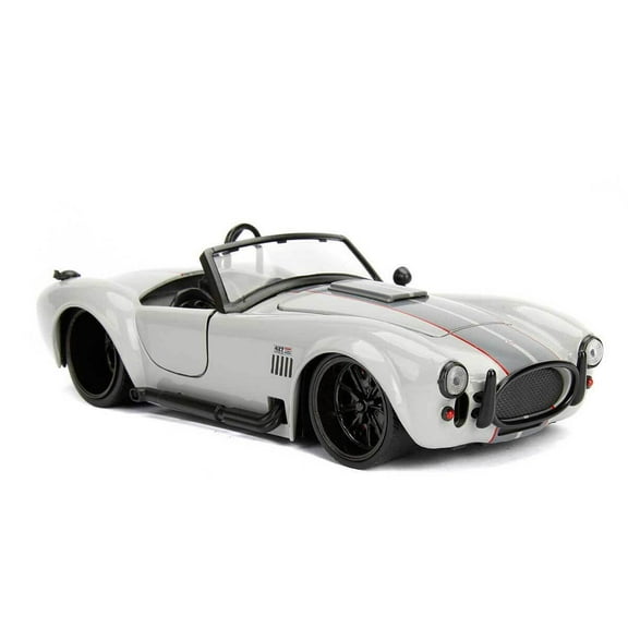 Big Time Muscle 1:24 1965 Shelby Cobra 427 S/C Die-cast Car White/Black Stripes Play Vehicles(Selections May Vary)