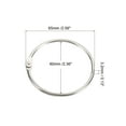 thumbnail image 2 of Unique Bargains 2.6' Office Book Rings, Silver, 12 Pack, 2 of 5