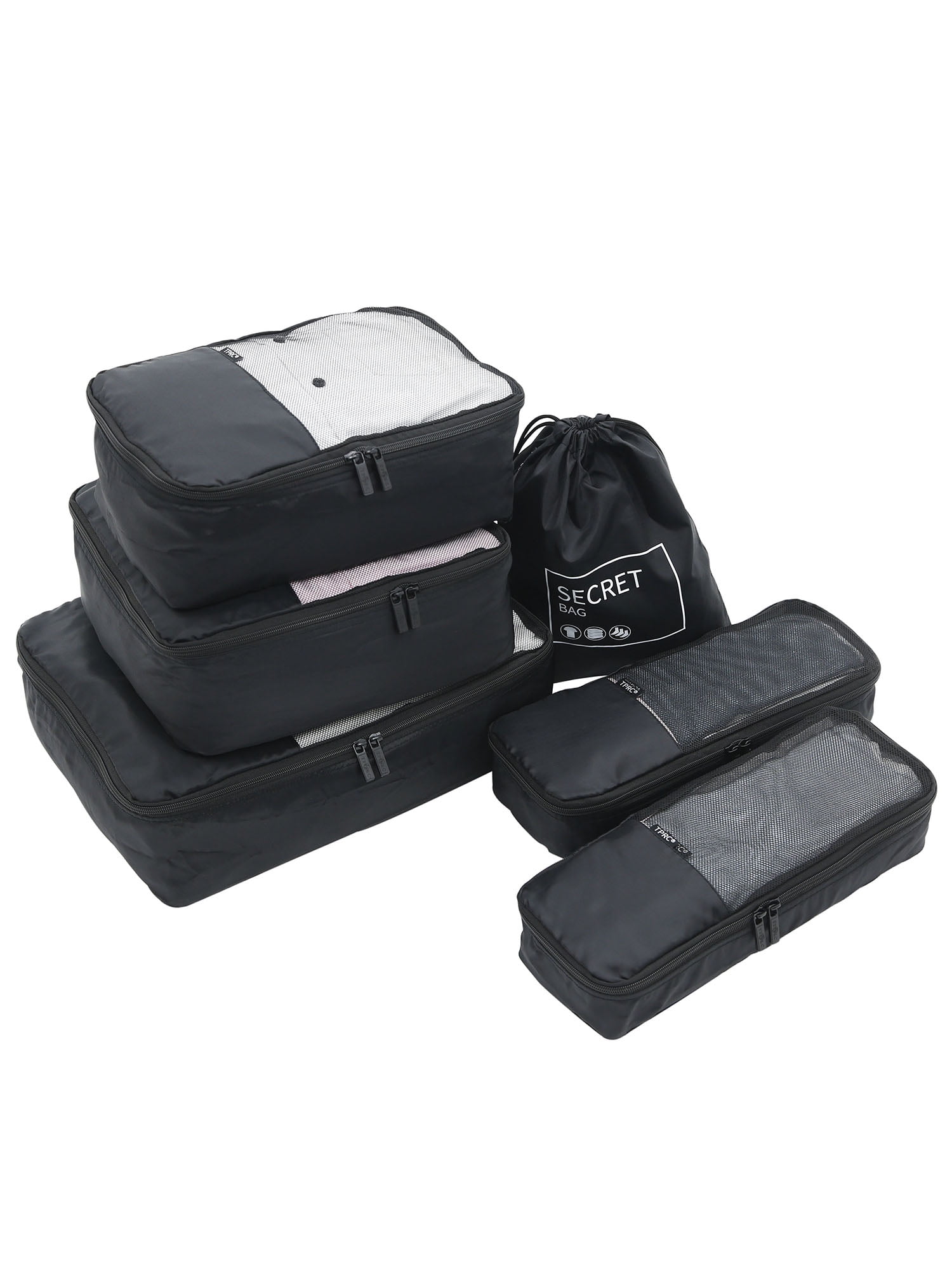 black packing cubes