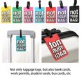 thumbnail image 2 of Dvruxg Fashionable PVC Luggage Tag, Personalized Bag Identifier, English Letters Backpack Hang Tag, Multifunctional Soft Rubber Bag Tag, 2 of 2