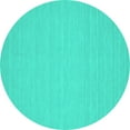 thumbnail image 1 of Ahgly Company Indoor Round Abstract Turquoise Blue Contemporary Area Rugs, 5' Round, 1 of 4