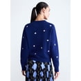 thumbnail image 3 of Free Assembly Women's and Women's Plus Embroidered Sweatshirt, Sizes XS-4X, 3 of 5