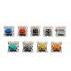thumbnail image 5 of Interruptor de eje de teclado mecánico alto Eje verde Eje rojo Eje té negro púrpura Verde dorado Eje plateado Eje blanco silenciador, 5 of 5